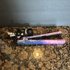 EVA Hair Straightener EVA5570 Purple Galaxy Tested Working Flat Iron 1