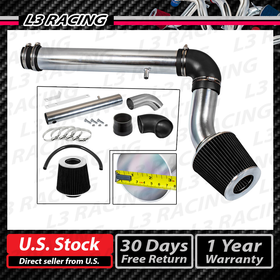 BLACK COLD AIR INTAKE KIT + AIR FILTER FOR DODGE 05-10 Charger Magnum 2.7L V6