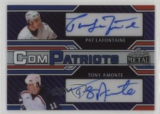 2025 Leaf Metal Legends Blue Prismatic 1/1 Pat LaFontaine Tony Amonte Auto 11jd
