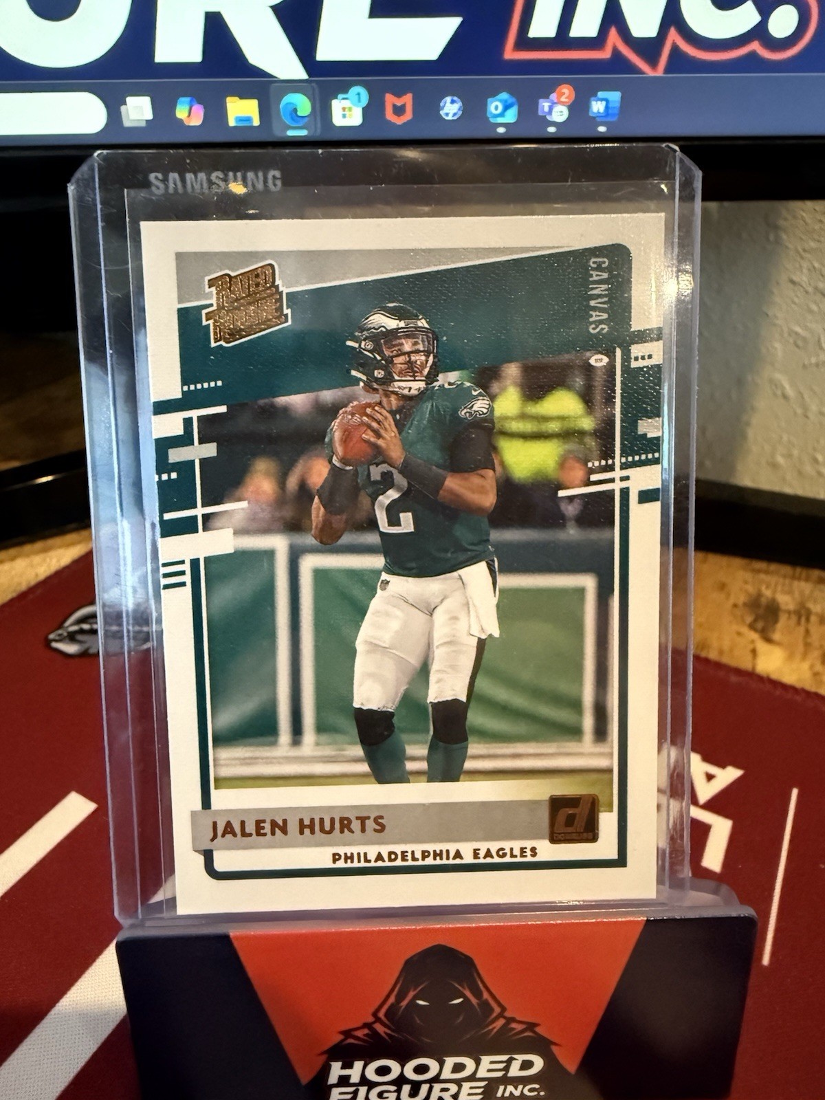 2020 Panini Donruss Rated Rookie #314 JALEN HURTS Canvas Parallel Rookie RC