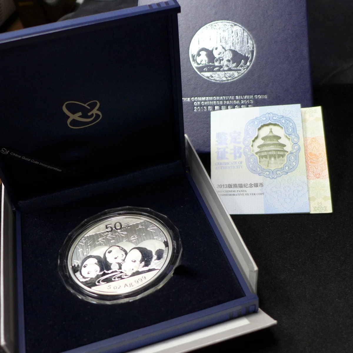 1350枚の1枚 中国 5元 銀貨 国際和平年 NGC PF68UC 5oz. Silver Panda Indiana People's Republic of China Coins (1949