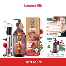 BIONOBLE Huile de Ricin Bio 500ml - Pousse Cheveux, Cils, Barbe