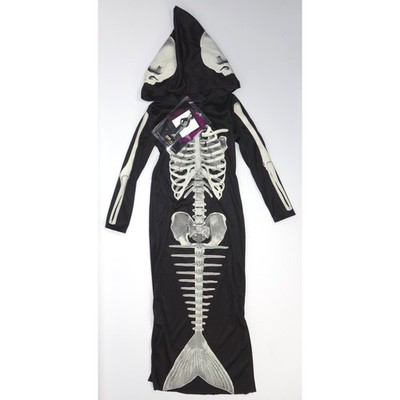 Kinder Meerjungfrauen Skelett Kostüm Halloween / Größe: 128 (Art. Rubies 116206)