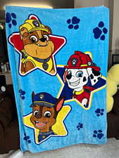 Nickelodeon PAW Patrol Kids Blanket 57x80 Blue Polyester Machine Washable
