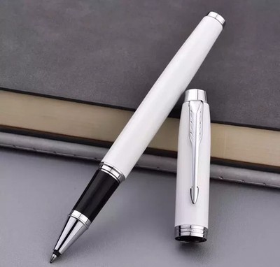 Good White Parker IM Series Rollerball Pens Fine Nib Black Ink Refill No Box