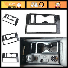 Carbon Fiber Gear Shift Panel Cup Holder Cover Trim For 2022-2026 Nissan Pathf