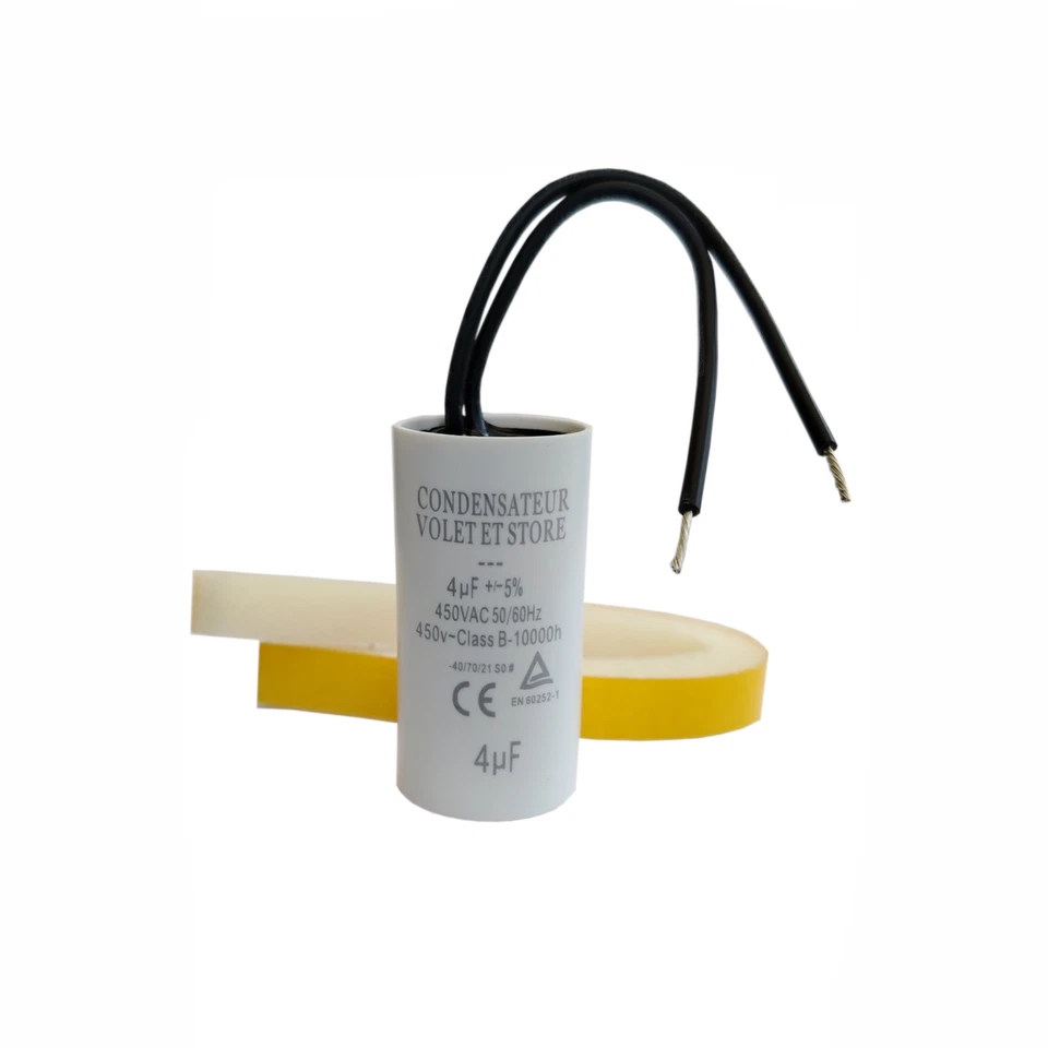 Condensateur 4uF 4μF pour moteur volet roulant Store Bubendorff - Photo 1/1