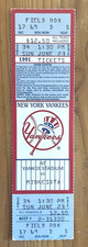 FULL TICKET! 6/23/91 YANKEES/TWINS-ROBERTO KELLY 5 HITS & 3 SBS!