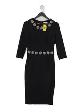 Boden Bodycon Midi Dress UK8 in Black