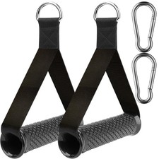 Ultra Heav y Duty Exercise Handles, Cable Handles Gym Equipment Black