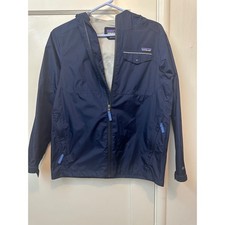Patagonia Kids XL 14 Torrentshell 3L Rain Jacket Navy Blue H2No Waterproof Shell