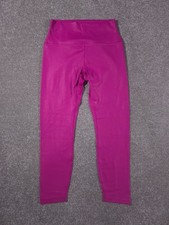 CRZ Yoga Leggings UK 14 Pink Activewear Gym Outdoor Running Athleisure Shiny