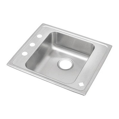 Elkay DRKAD2220-60-4 Lustertone Edelstahl Einzel Schüssel Spüle 22 '' X 20 6 ''