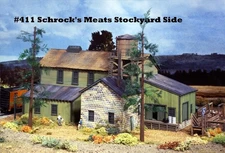 Campbell Scale Models 411 HO F. Schrock''''s Meat Co. Building Kit