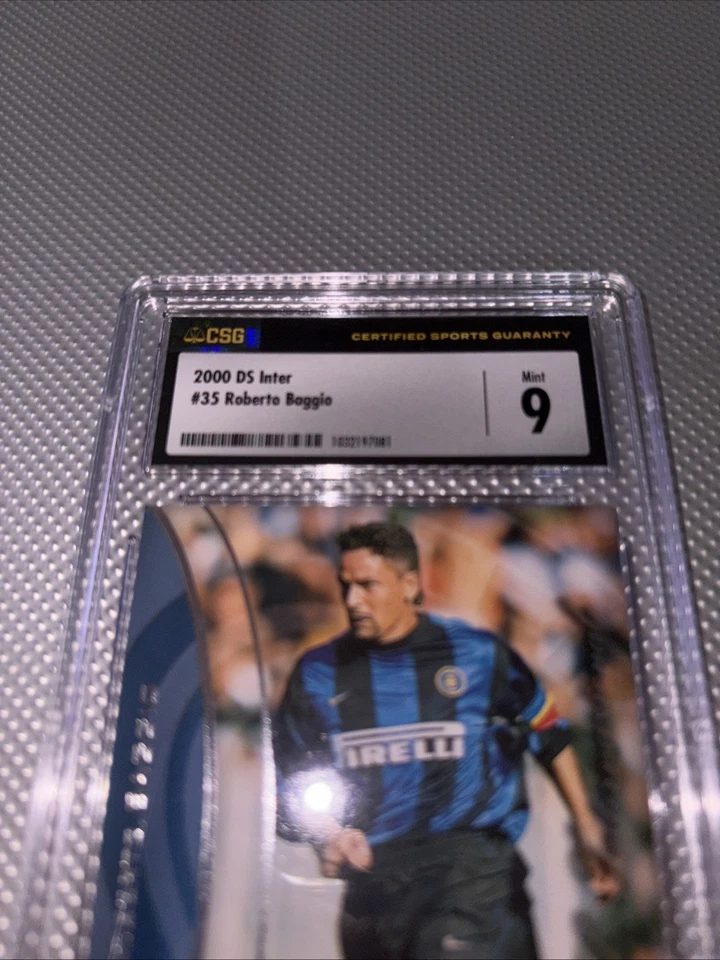 2000 DS Calciatori Inter Milan #35 Roberto Baggio CSG 9 Mint Rare Card - Image 3 of 4
