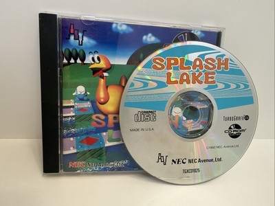 Splash Lake TurboGrafx-16 CD PC Engine  Tested Complete CIB