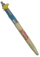 Ballpoint Pen Advertising Made In USA Vintage Cute Yellow Chick On Clip Unusual