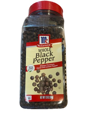 McCormick ganzer schwarzer Pfeffer, 13 Unzen (368 g) - GVO-freier handgeernteter Pfeffer - Bild 1 von 2