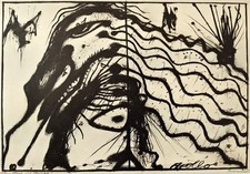 Arnulf Rainer "Apollo und Vampire (Wahnhall XX) (1967)"