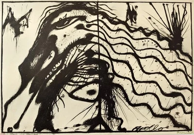 Arnulf Rainer "Apollo und Vampire (Wahnhall XX) (1967)" - Bild 1 von 2