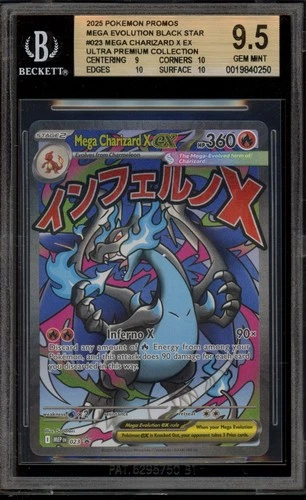 Pokemon Mega Charizard X ex Ultra-Premium Coll. Promo #023 BGS 9.5