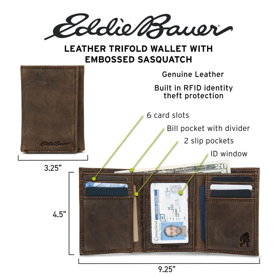 Men Signature Trifold Wallet (Available in Ripstop Nylon, Cotton Canvas, or L... - Image 4 of 4