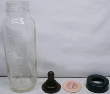 Vintage Evenflo 8oz Glass Baby Bottle Made in USA