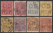 AUSTRALIA 1914 KGV Perf OS/NSW ½d-5d set of basic colours, + shades single wmk.