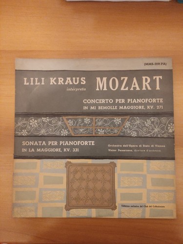 lili kraus interpreta mozart - VINILE lp 33 - Foto 1 di 3