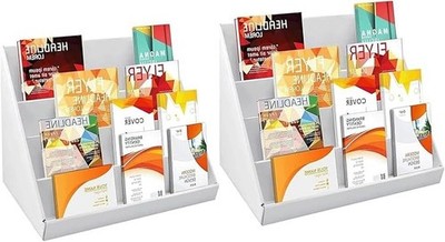 2 Stück 4 Ebenen faltbar Karton Grußkarte Display Ständer Display Ständer
