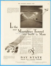 1928 Holland Tunnel NYC NJ Wadsworth Howland Co Boston MA Ad Devoe & Raynolds Ad