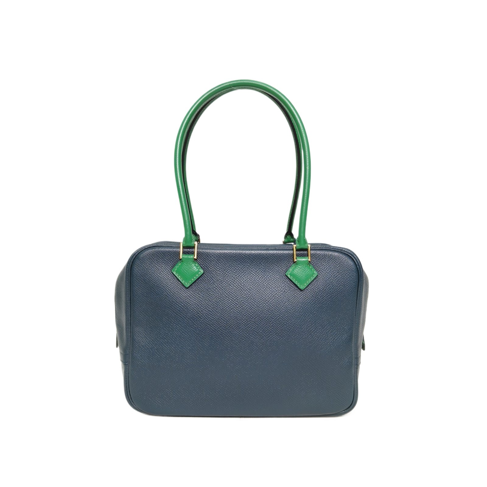 HERMES Plume Mini Handbag 21 Bleu de Prusse(7P) Epsom 1996  P245415939