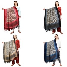 Way2Like Dupatta Silk Leharia Printed Patola Stole Showl Wrap Scarf Hijab