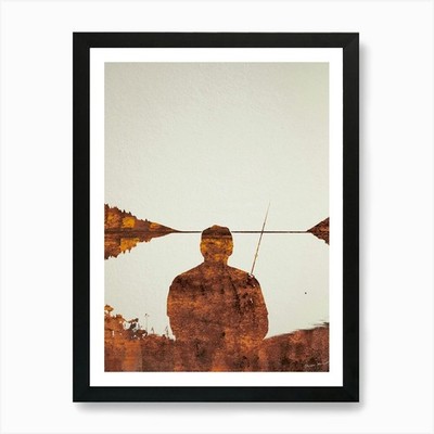 Angler Rost #3 Kunstdruck gerahmt Wandbild Poster Leinwanddruck Bild