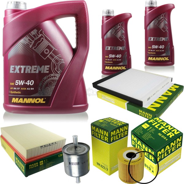MANN-FILTER Inspektionspaket Mannol 7L Extreme 5W-40 FüR Volvo V70 Ii 2.4 2.5 T-image