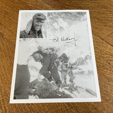 EDMUND HILLARY Signed Autograph 8x10  First to Climb Everest