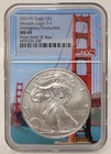 2021 S AMERICAN SILVER EAGLE $1 HERALDIC EAGLE T1 EMERGENCY PRODUCTION NGC MS69