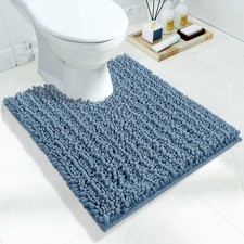 Yimobra Toilet Rug U Shaped Washable 24x20 Inch - Ultra Soft Absorbent Chenil...
