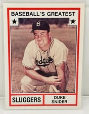 1982 TCMA Greatest Sluggers #9 - Duke Snider - HOF - Brooklyn Dodgers