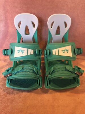 Rome SDS Women's Shift Snowboard Bindings S Small Teal | eBay