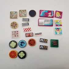 Genuine LEGO Blocks Parts Specialty Pieces Maps Round Tiles Fantasy City Scifi