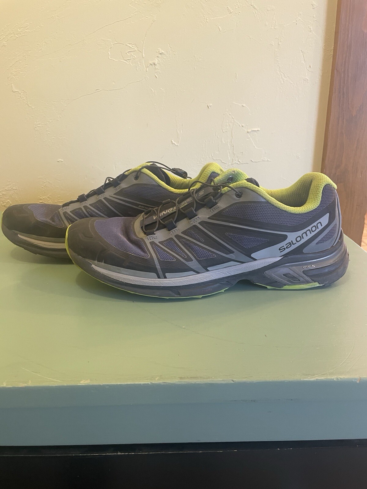 Scarpe da trail running Salomon Wings Pro 2 da uomo taglia US 10 5 escursionismo Quicklace