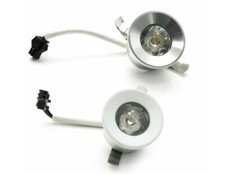Faretto led  incasso 1 watt mini spot punto luce tondo 220v  luce calda
