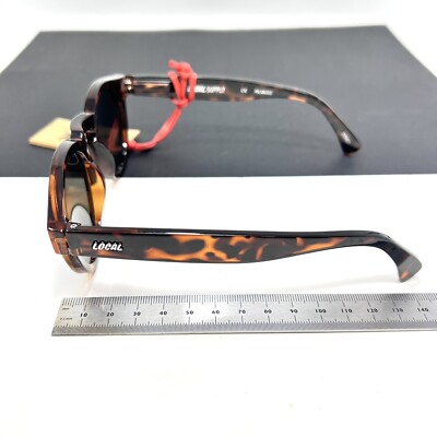 LOCAL SUPPLY UNISEX FREEWAY INTERSTATE 5 SUNGLASSES MIRRORED  display picture 2