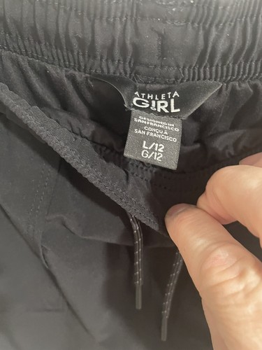 Athleta Girl Lined Joggers in Black - Girls Large Size 12 - Picture 5 of 8