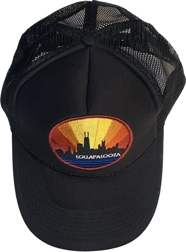 Limited Edition Aviator Nation Otto Lollapalooza Patch Black Trucker Hat - Picture 4 of 12