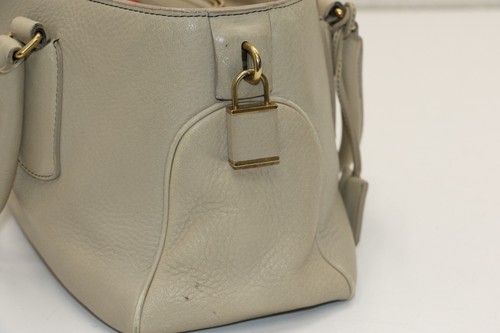 Celine Gold Lock Leather Handbag - Beige - Picture 6 of 24