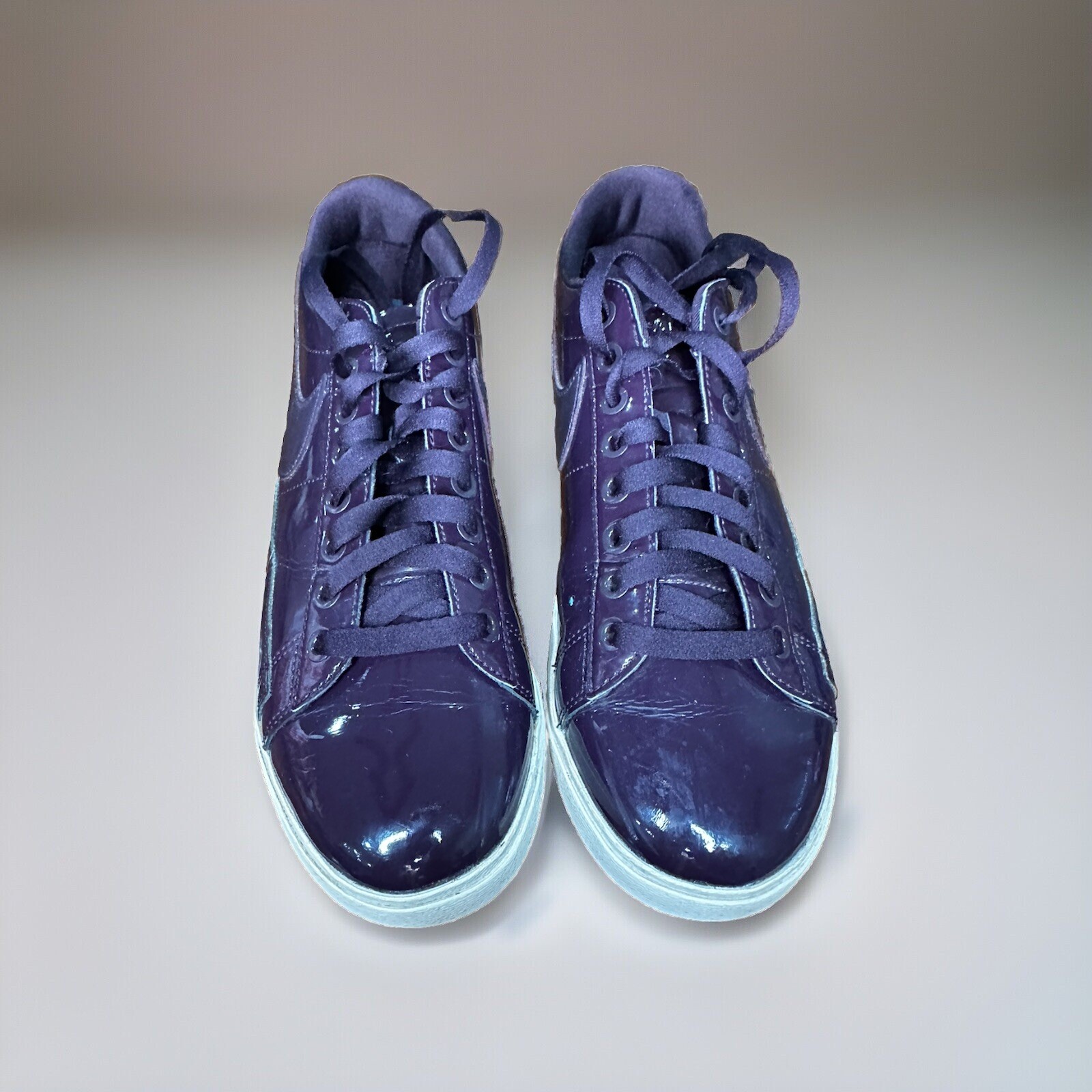 Nike Blazer Low X Ruby Rose The Force Port Wine Patent Leather Sneakers Size 11.5-image