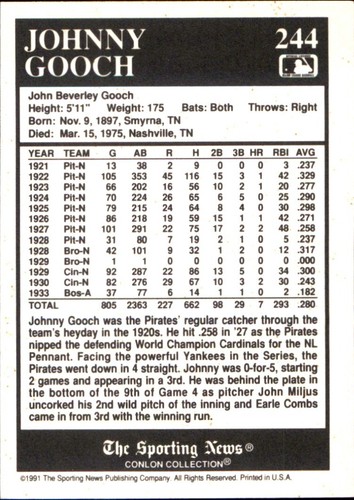 1991 Conlon The Sporting News #166 - #328 ⚾ YOU PICK STARS HOF BASE 🧢 MLB CARDS - Picture 172 of 333