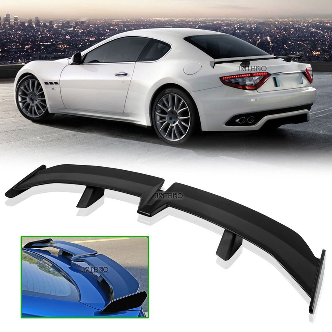 55'' PRO Style Trunk Rear Spoiler GT Wing Matte Black For Maserati Gran Turismo